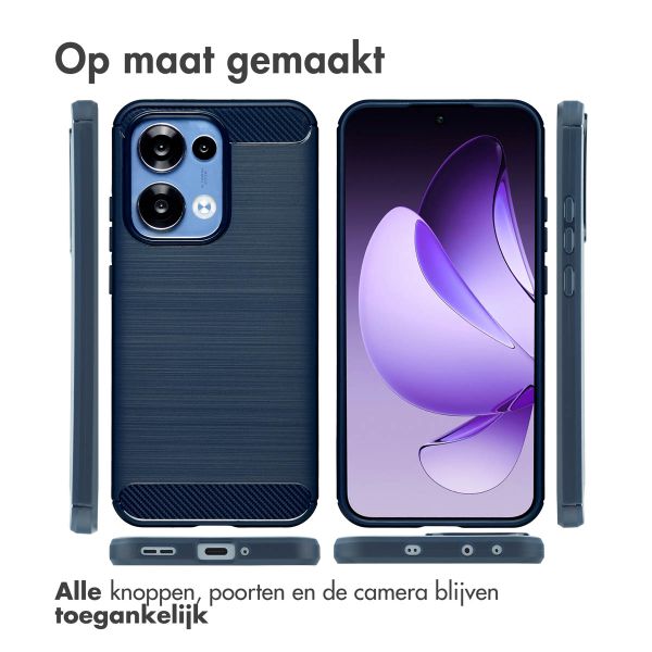 imoshion Brushed Backcover Oppo Reno 13 - Donkerblauw