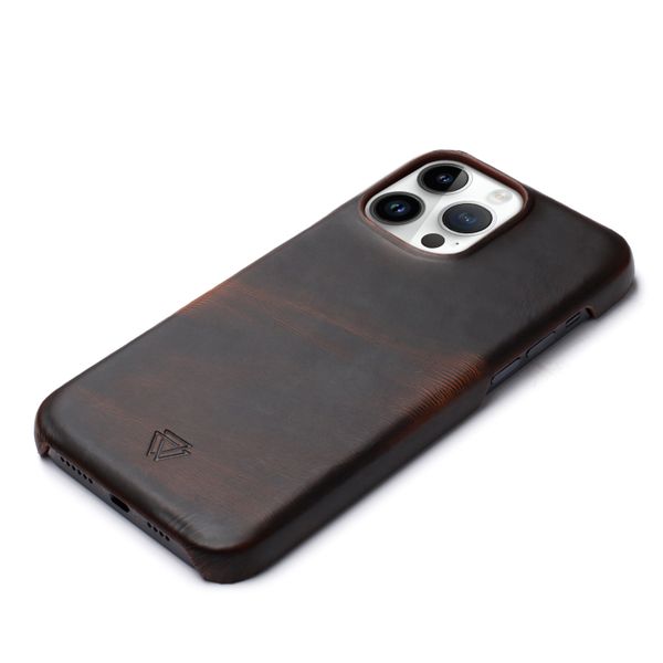 Wachikopa Full Wrap Backcover iPhone 14 Pro - Dark Brown