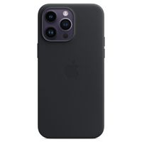 Apple Leather Back Cover with MagSafe Apple iPhone 14 Pro Max - Midnight