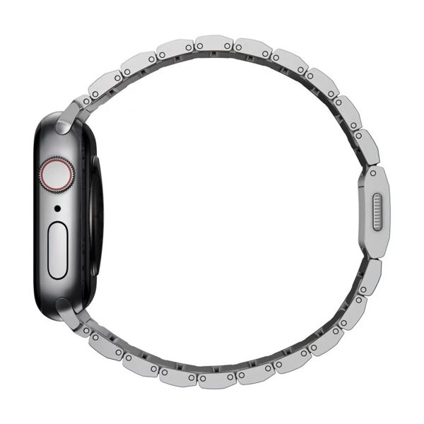 Nomad Titanium schakelband Apple Watch Series 1 t/m 11 / SE / Ultra (44/45/46/49 mm) - Silver