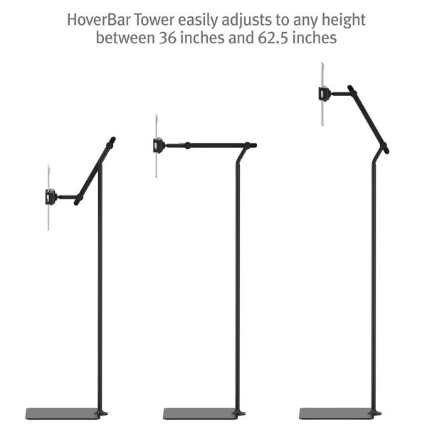 Twelve South HoverBar Tower - Tablet standaard - Verstelbaar - Zwart