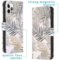 imoshion Design Softcase Bookcase iPhone 12 (Pro) - Glamour Botanic