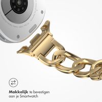Selencia Chain bandje Samsung Galaxy Watch 9 (40/44mm) / Watch 8 (40/44mm) / Classic (46mm) - Goud