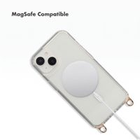 Selencia Rivièra MagSafe Back Cover with detachable hooks Apple iPhone 14 / 13 - Transparent