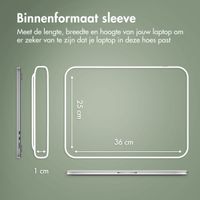 Accezz Leather Laptop hoes Apple MacBook 15 inch - Laptopsleeve - Cognac