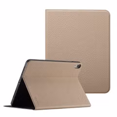 Selencia Riva Bookcase Apple iPad Air 11 inch (2025) M3 / (2024) M2 / Air 5 (2022) / Air 4 (2020) - Beige