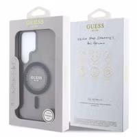 Guess MagSafe IML Rhinestones Case Samsung Galaxy S25 Ultra - Zwart