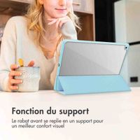 imoshion Trifold Hardcase Bookcase Samsung Galaxy Tab S9 11.0 inch - Lichtblauw