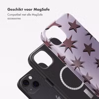 Selencia Vivid Backcover met MagSafe Apple iPhone 13 - Stars Plum Lilac