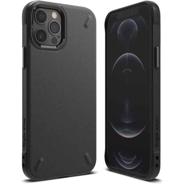 Ringke Onyx Backcover iPhone 12 (Pro) - Zwart