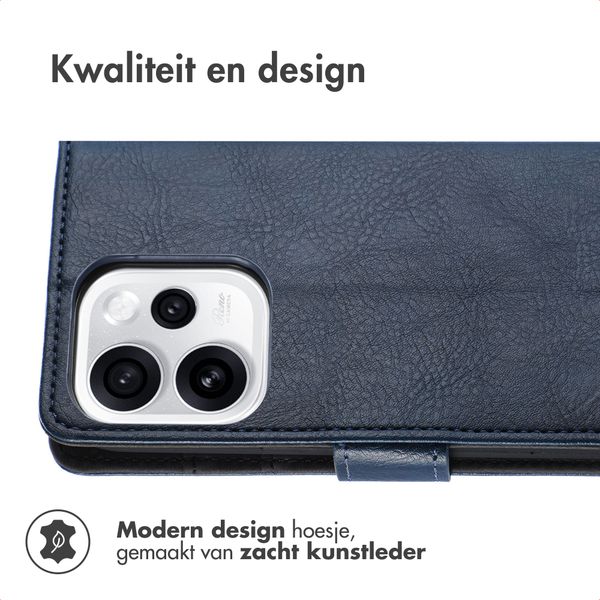 imoshion Luxe Bookcase Oppo Reno 15F - Donkerblauw