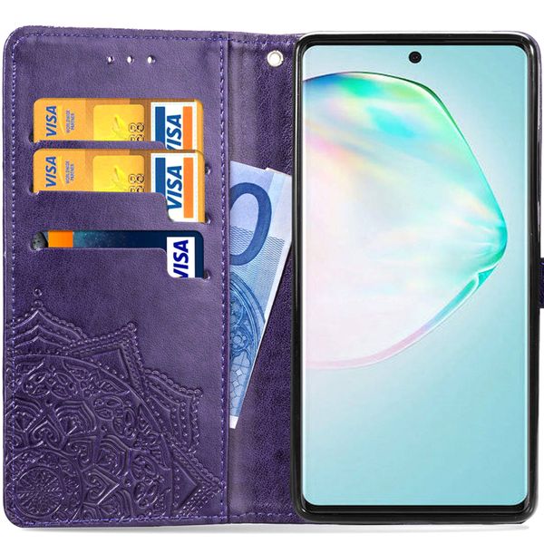 Mandala Bookcase Samsung Galaxy S10 Lite - Paars