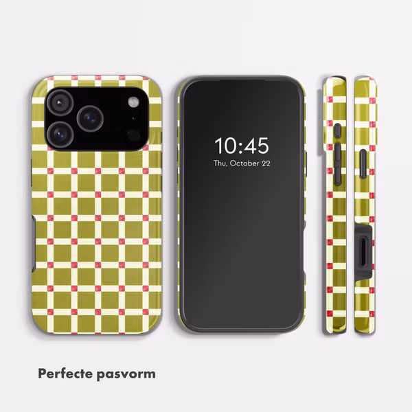 Selencia Vivid Backcover Apple iPhone 18 Pro / 17 Pro - Check This Olive