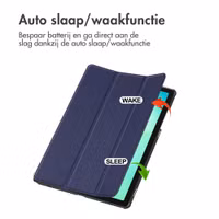imoshion Trifold Bookcase Samsung Galaxy Tab A11 Plus - Donkerblauw