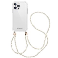 imoshion Backcover met koord + armband - Parels Apple iPhone 13 Pro - Transparant