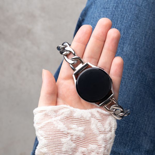 Selencia Chain bandje  - Universeel 18 mm aansluiting - Zilver