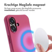 imoshion Color Backcover met afneembaar koord MagSafe iPhone 16 - Raspberry