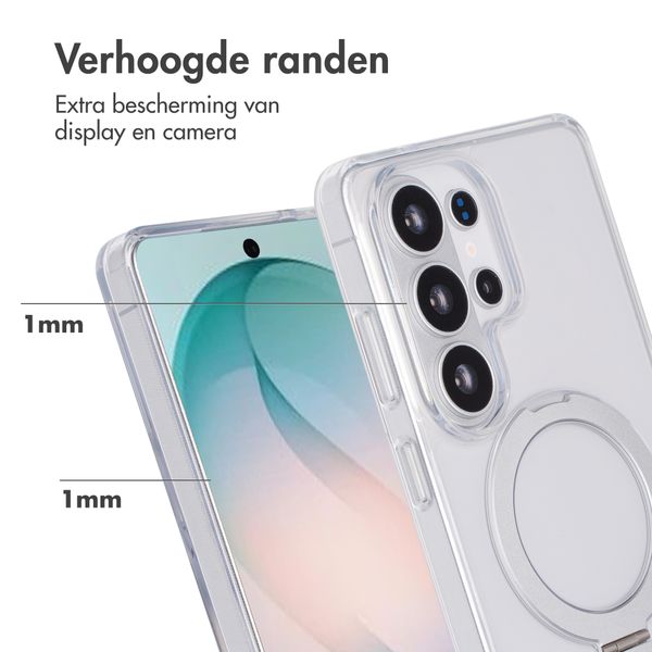 Accezz Ring Stand Backcover met MagSafe Samsung Galaxy S26 Ultra - Transparant