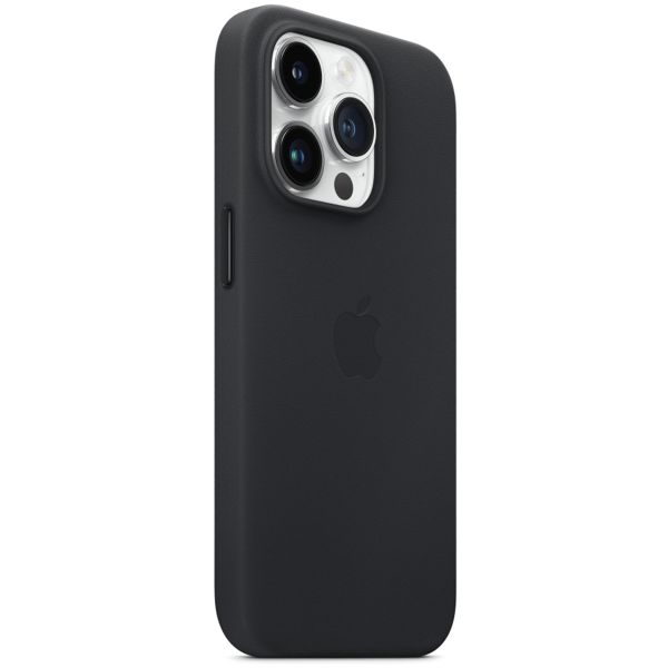 Apple Leather Back Cover with MagSafe Apple iPhone 14 Pro - Midnight