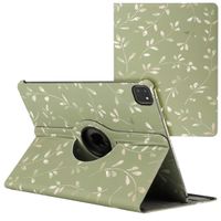 imoshion 360° Draaibare Design Bookcase Apple iPad Pro 13 (2025) M5 / (2024) M4 - Green Flowers