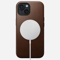 Nomad Modern Leather Case iPhone 15 - Bruin