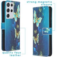 imoshion Design Softcase Bookcase Samsung Galaxy S21 Ultra