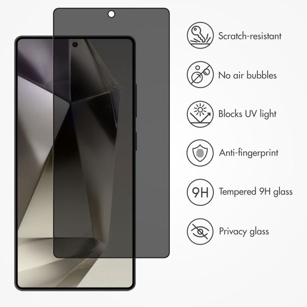 Accezz Tempered Glass Privacy Screenprotector Samsung Galaxy S25 Ultra
