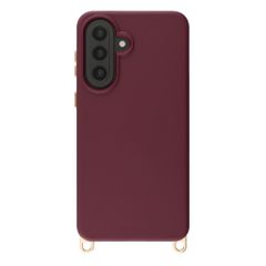 Selencia Rivièra MagSafe Backcover met afneembare haakjes Samsung Galaxy A57 (5G) - Bold Burgundy