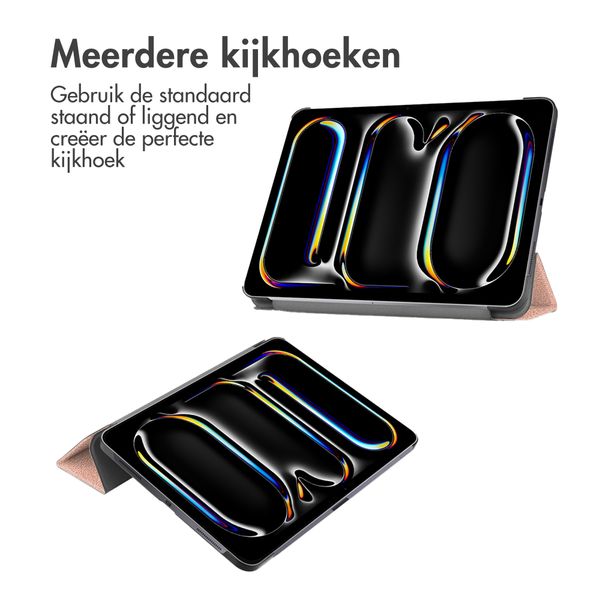 imoshion Trifold Bookcase Apple iPad Pro 13 (2025) M5 / (2024) M4 - Rosé Goud