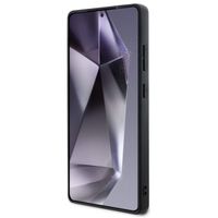 Guess 4G Metal Logo Saffiano Backcover Samsung Galaxy S25 Ultra - Zwart