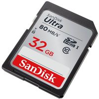 SanDisk Ultra 32GB SDHC UHS-I geheugenkaart