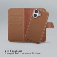 Selencia Olyn Detachable Bookcase with MagSafe Apple iPhone 16 - Brown