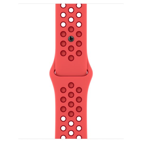 Apple Nike Sport Band Apple Watch Series 1 t/m 9 / SE (38/40/41 mm) | Series 10 / 11 (42 mm) - Bright Crimson / Gym Red