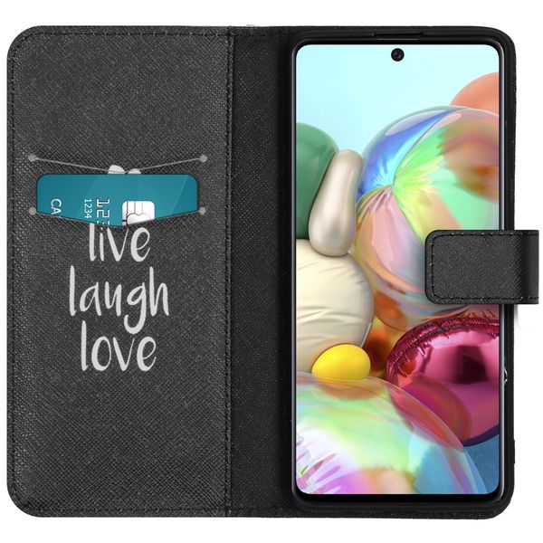 imoshion Design Softcase Bookcase Galaxy A71 - Live Laugh Love