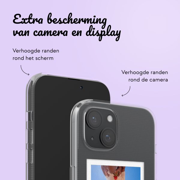Hoesje met eigen foto en/of tekst Apple iPhone 15 - Polaroid