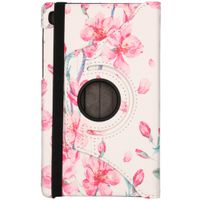 imoshion 360° Draaibare Design Bookcase Galaxy Tab A7 Lite - Blossom Watercolor White