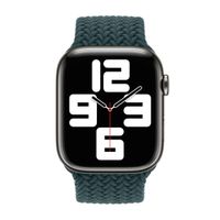 Apple Gevlochten solobandje Apple Watch | 44/45/46/49 mm - Maat 6 - Rainforest
