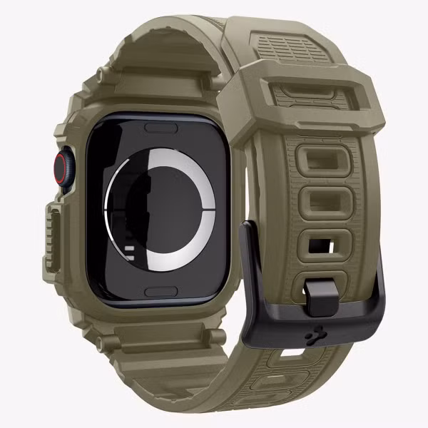 Spigen Rugged Armor™ Pro Case Apple Watch Series 10 / 11 - 46 mm - Vintage Khaki