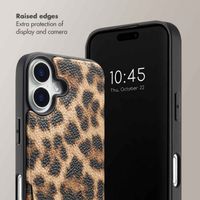 Selencia Nova Phone Case with Cord and Card Holder Apple iPhone 16 - Leopard