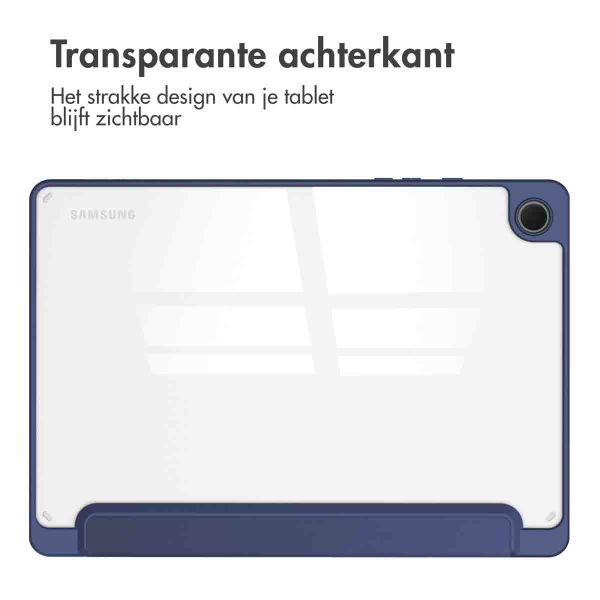 imoshion Trifold Hardcase Bookcase Samsung Galaxy Tab A9 Plus - Donkerblauw