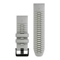 Garmin QuickFit® Siliconen bandje  - Garmin 26 mm aansluiting - Fog Gray / Moss