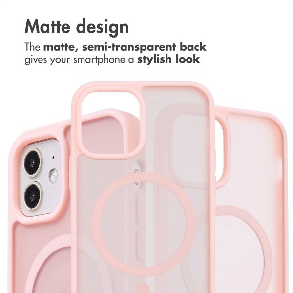 imoshion Colour Guard Back Cover with MagSafe Apple iPhone 12 (Pro) - Light Pink