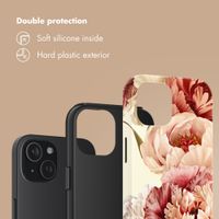 Selencia Vivid Back Cover Apple iPhone 15 - Vintage Peony