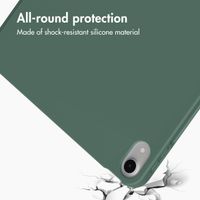 Accezz Smart Silicone Book Case Apple iPad Air 11 inch (2026) M4 / (2025) M3 / (2024) M2 / Air 5 (2022) / Air 4 (2020) - Dark Green