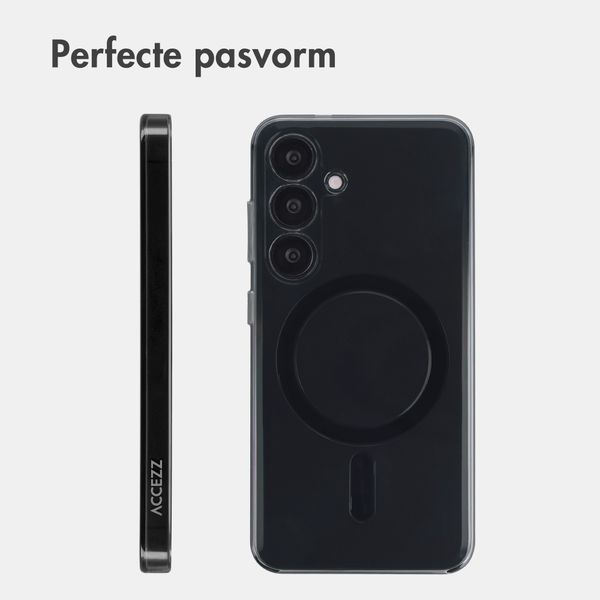 Accezz Lite Backcover met MagSafe Samsung Galaxy S25 - Smokey Clear
