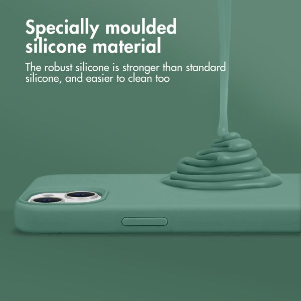 Accezz Liquid Silicone Back Cover with MagSafe Apple iPhone 16 Pro Max - Dark Green