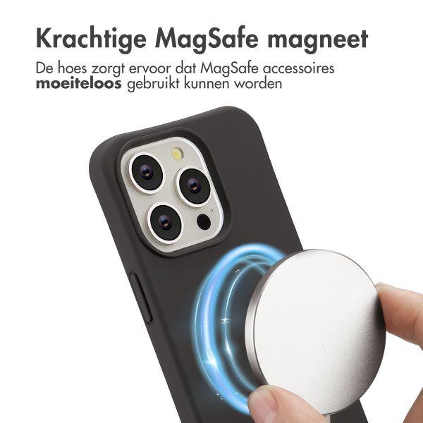 imoshion Color Backcover met afneembaar koord MagSafe Apple iPhone 15 Pro - Black Coffee