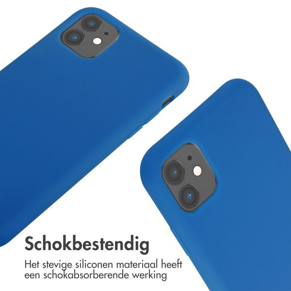 imoshion Siliconen hoesje met koord iPhone 11 - Blauw