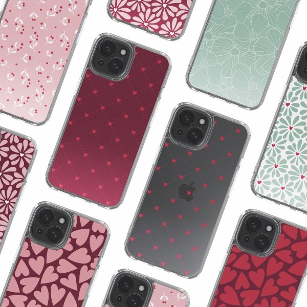 imoshion Design hoesje Apple iPhone 15 - Crush Check Coral Dust