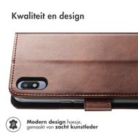 imoshion Luxe Bookcase Samsung Galaxy A10 - Donkerbruin